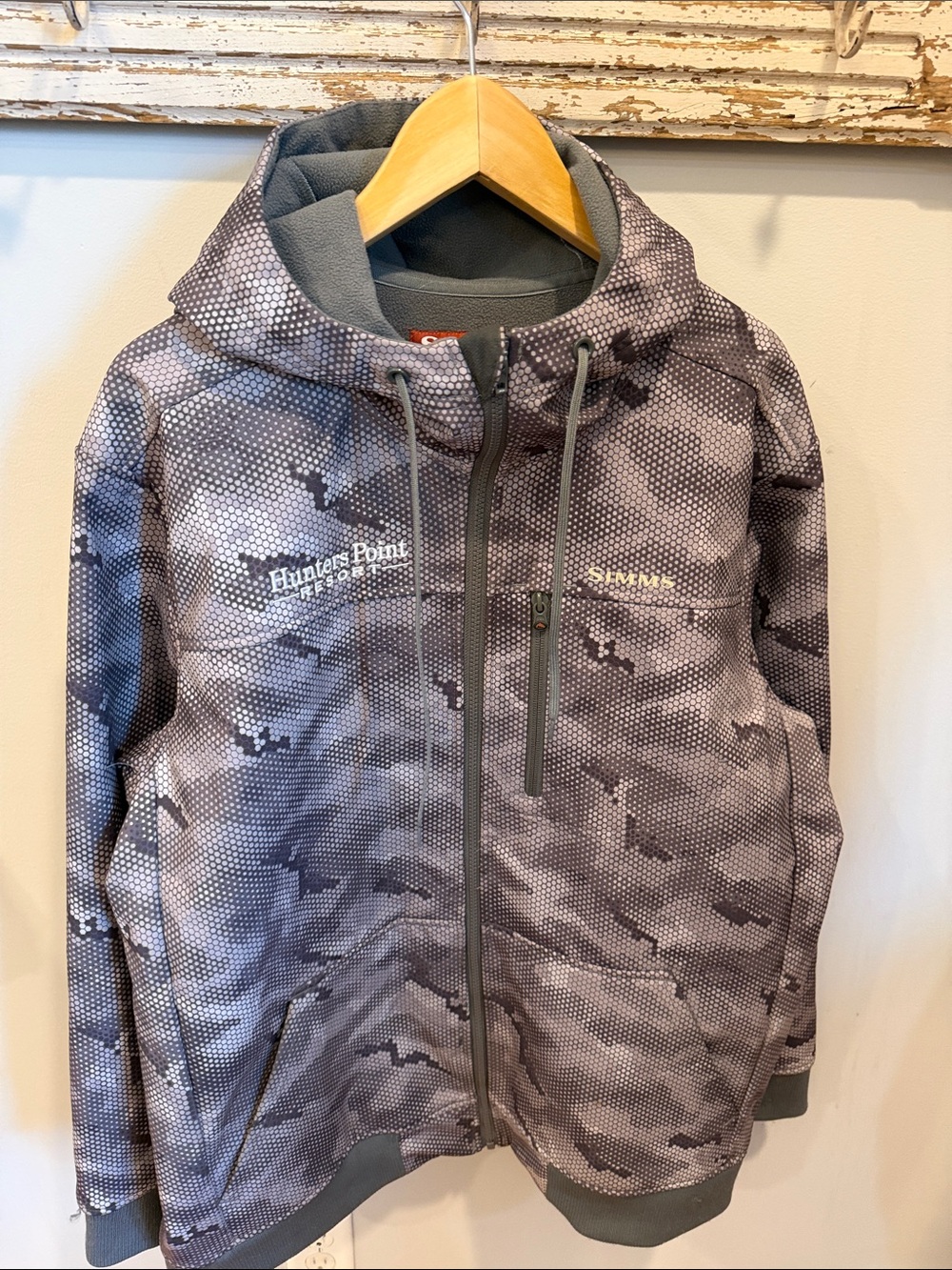 Simms Rogue Fleece Lined Softshell Hoody Size XL